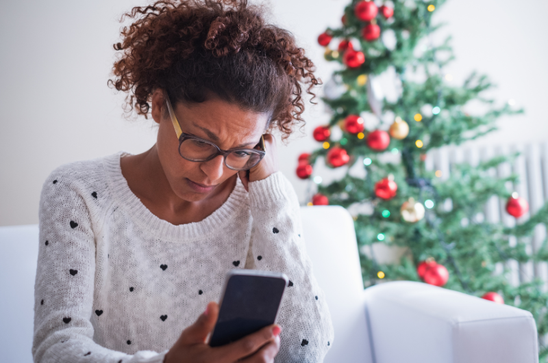 woman with cell phone